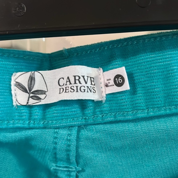 Carve Designs Oahu 6 in short size 16 blue turquoise tropical bold - Picture 2 of 4